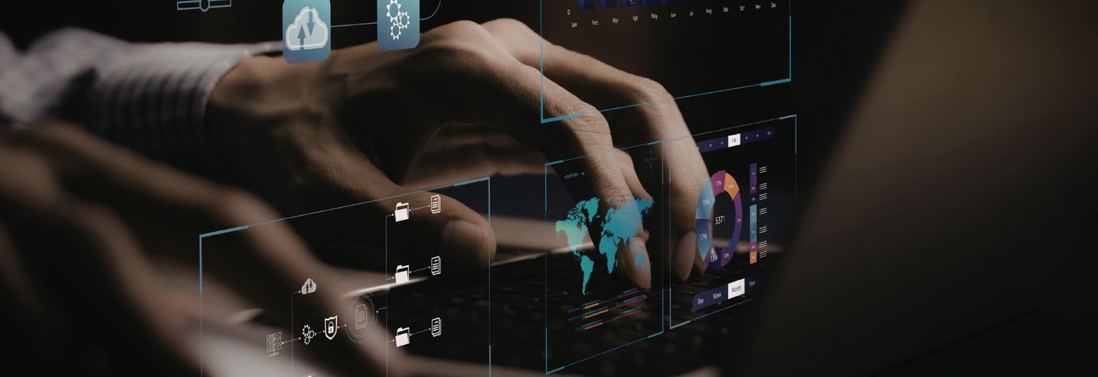 Interface digital sobre operação em ambiente tecnológico