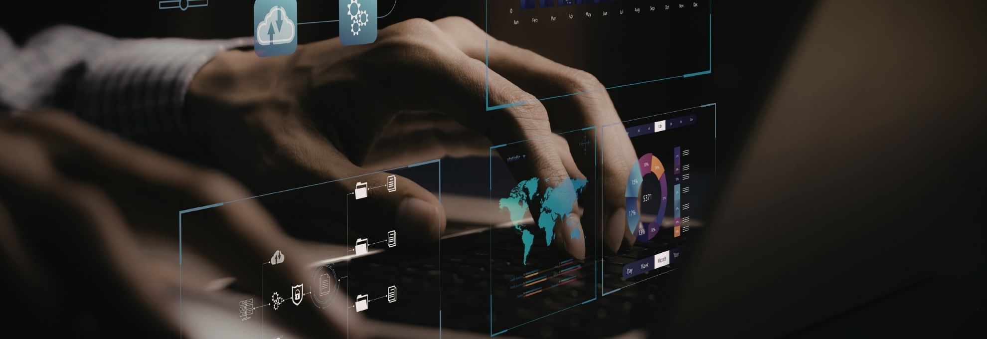 Interface digital sobre operação em ambiente tecnológico